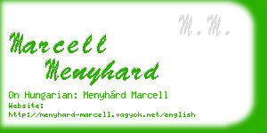 marcell menyhard business card